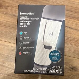 Homedics Modular Compression System Calf Wrap Bundle - White